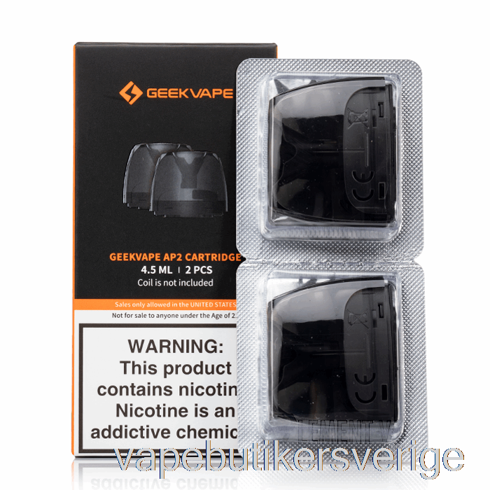Vape Sverige Geek Vape Ap2 Aegis Pod 2 Ersättningsskidor 4,5 Ml Pods